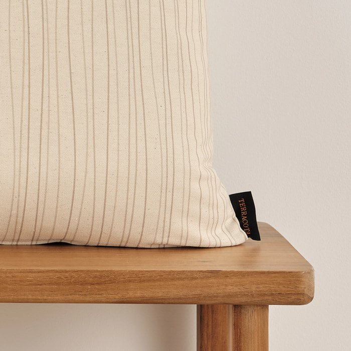 Housse de coussin 100 % coton 50x50 cm Elda A