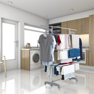 Séchoir à linge avec accessoires EXTRA 22M 3 niveaux