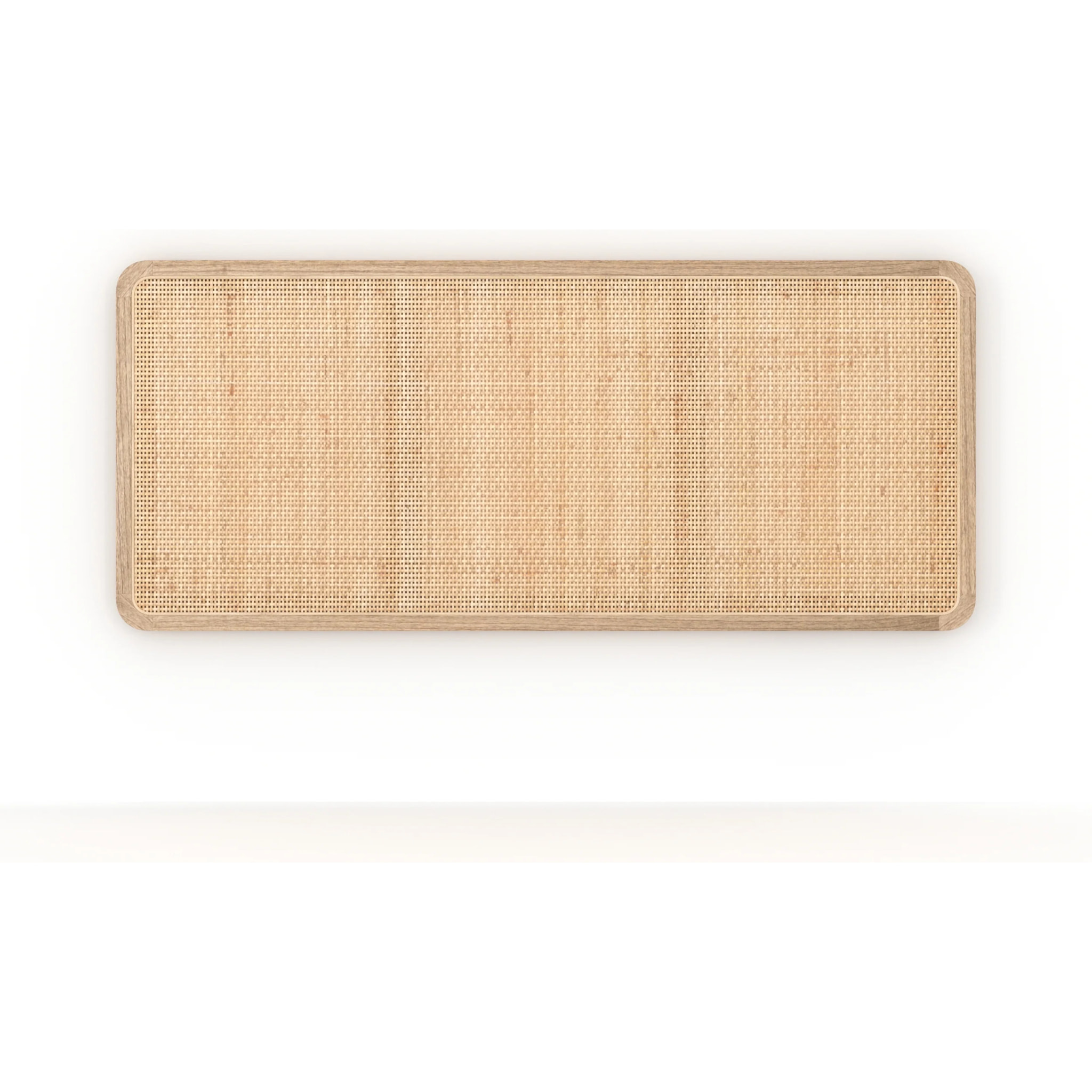 Tête de lit à suspendre en bois et cannage 140 cm - Khao