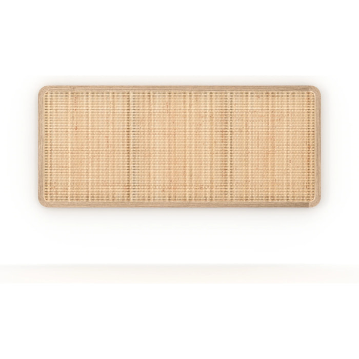 Tête de lit à suspendre en bois et cannage 140 cm - Khao