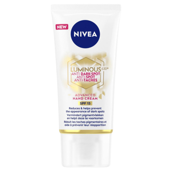 Pack de 3 - NIVEA - Crème Mains Correctrice Luminous630® FPS15 50 ml