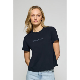 Camiseta Tori azul marino con logo Minimal Combo Polo Club