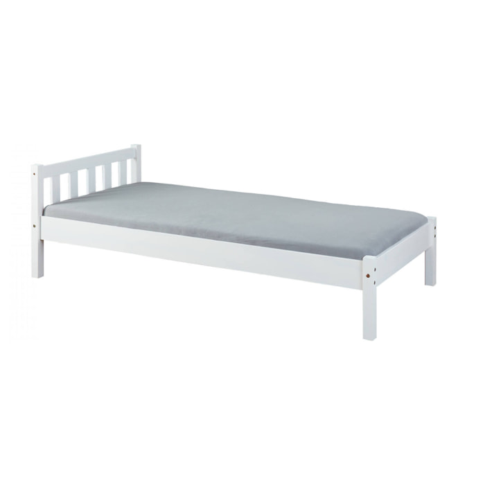 Letto singolo, 210 x 70 x 98, Bianco
