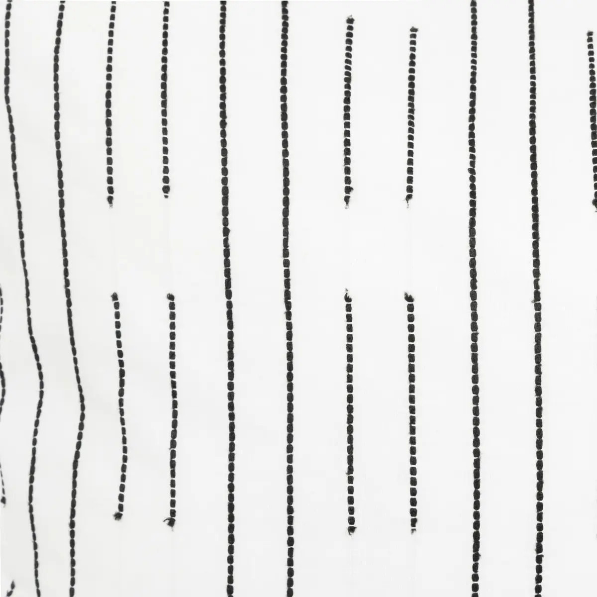 Parure de lit Kain coton blanc/noir 260x240cm