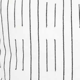 Parure de lit Kain coton blanc/noir 260x240cm