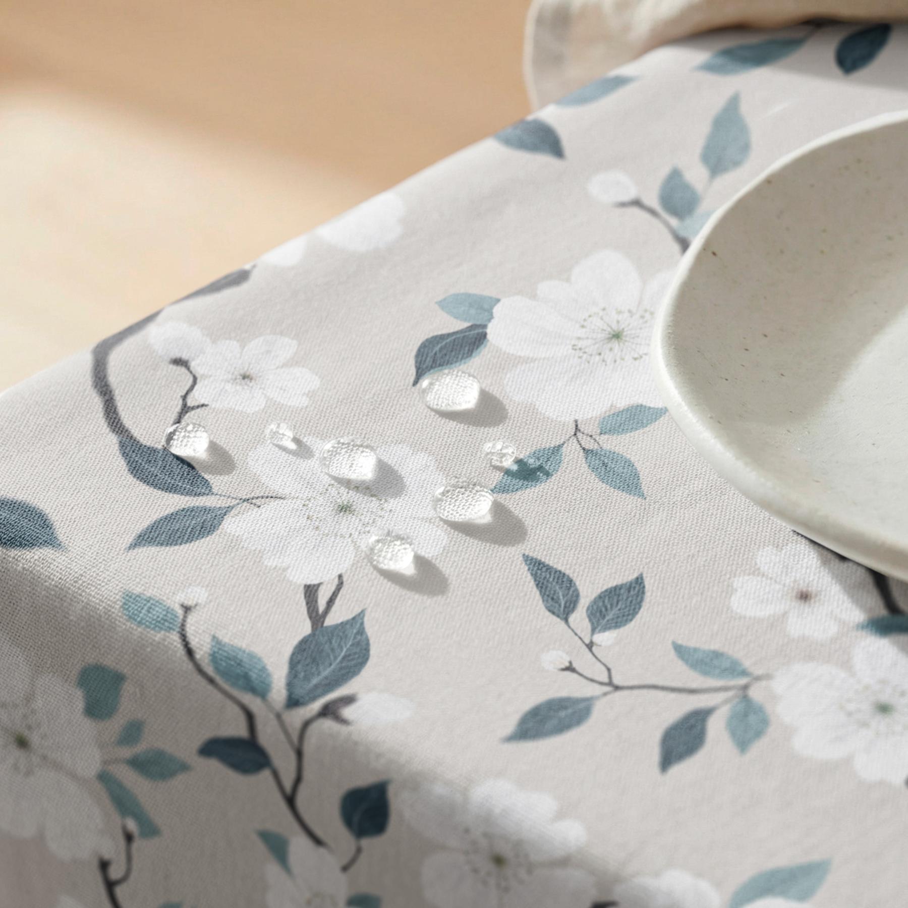 Nappe anti-taches LITORIA GRIS - en 100 % coton