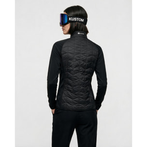 Chaqueta híbrida aislante para mujer KUSTOM MOTUS Hybrid Insulated - Negro