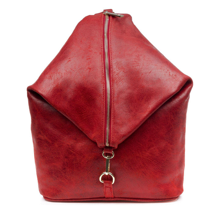 Lorena Borsa zaino da donna in vera pelle scamosciata Stone Washed