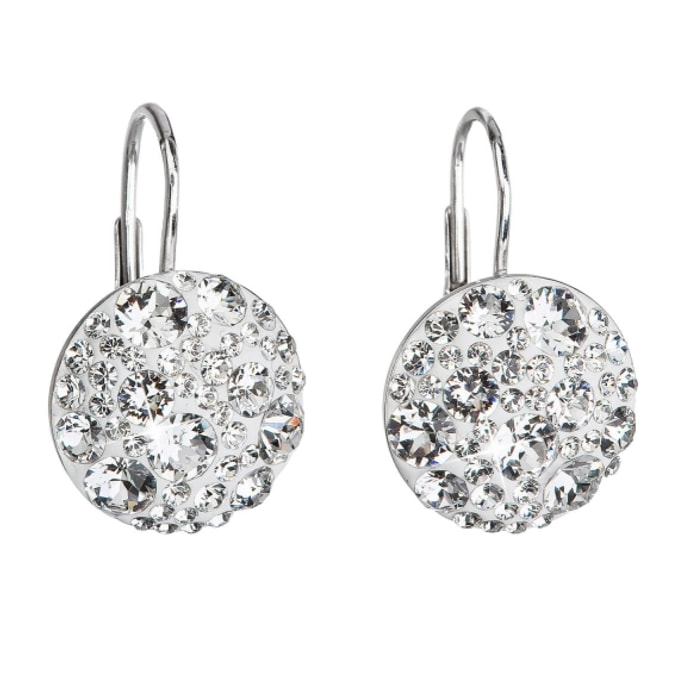 Pendientes Round Brillantin adornado con cristales de Swarovski