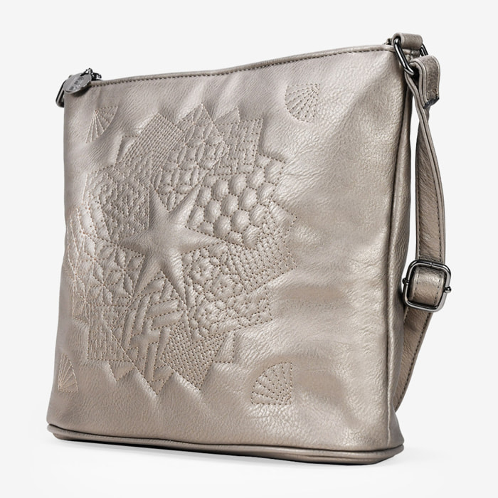 Bolso bandolera bronce acolchado