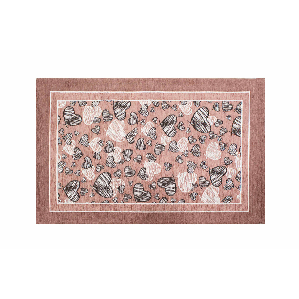 TAPPETO DA CUCINA DIS. MELODY PRUGNA 57X85 CM CON ANTISCIVOLO