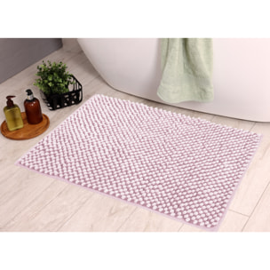 Tappeto Bagno Doccia Antiscivolo Super Assorbente Modello Dots Lilla