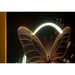 STAMPA C/LED SU TELA LACCATA C/CORNICE BUTTERFLY CM 50X4
X50