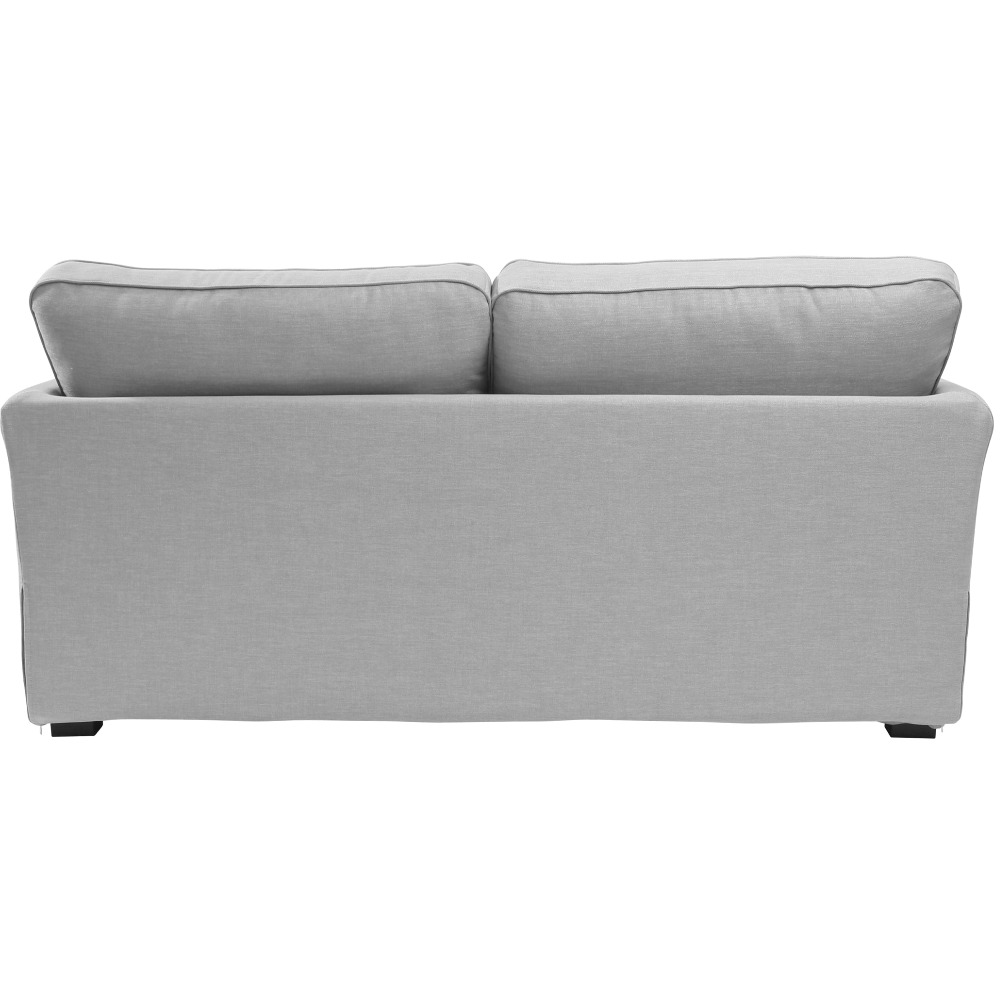 Canapé 3 pl ESCAUT 185 cm fixe tissu Tradition Gris Clair - 100% déhoussable - Fabriqué en France