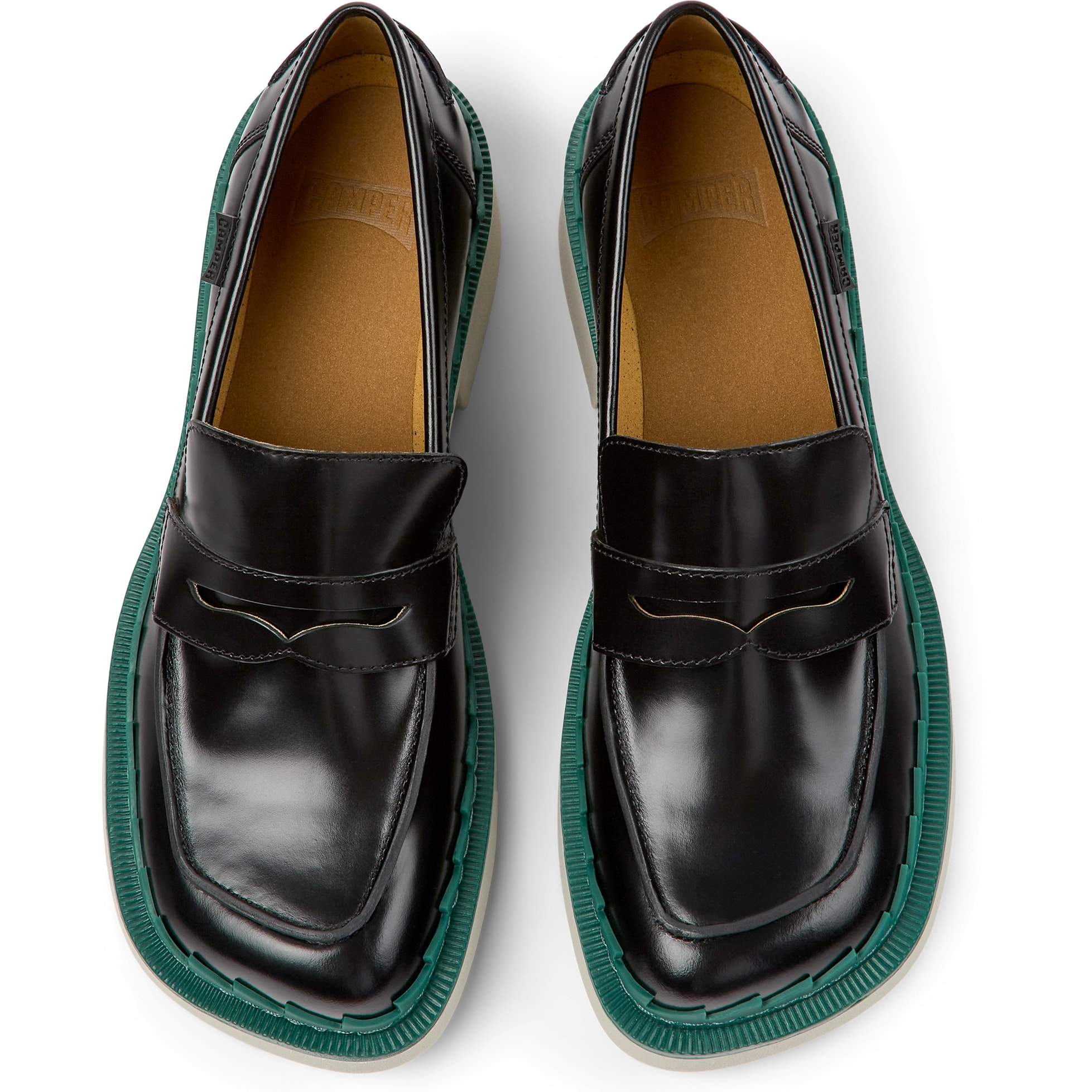 Mules - CAMPER Taylor - Negro - Cuero liso