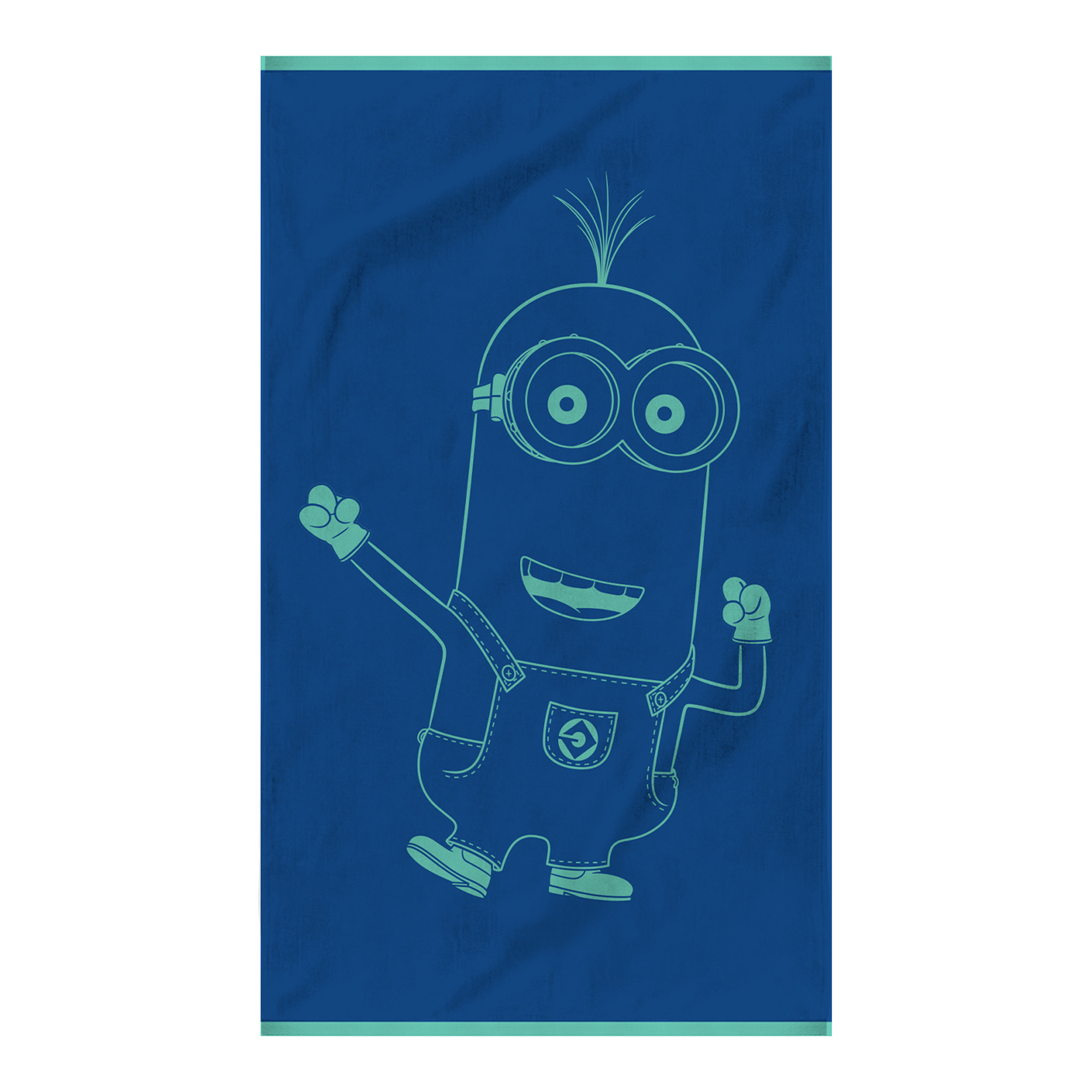 Serviette de bain Jacquard 100% coton, LES MINIONS FIESTA
