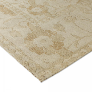 Tapis salon et chambre fait main en coton motif floral CHICDOUB