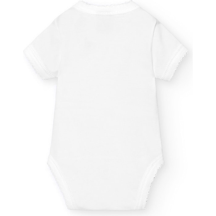 Body cruzado bebé manga corta algodón