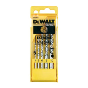Coffret de 5 forêts béton extrême diam : 4.5.6.8.10mm - DEWALT - DT6956-QZ