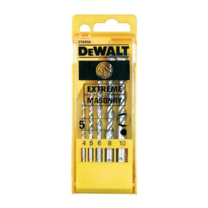 Coffret de 5 forêts béton extrême diam : 4.5.6.8.10mm - DEWALT - DT6956-QZ