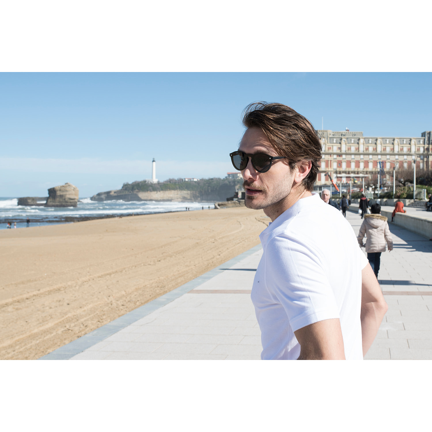 Gafas de sol OCEAN WASHINGTON - Negro mate / Polarizada de crecimiento