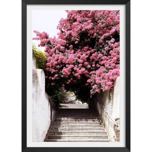 Affiche welcometoportugal secret street Affiche + cadre en bois - Noir