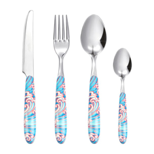 Servizio 24 posate Excelsa – Kimono, Acciaio Multicolore