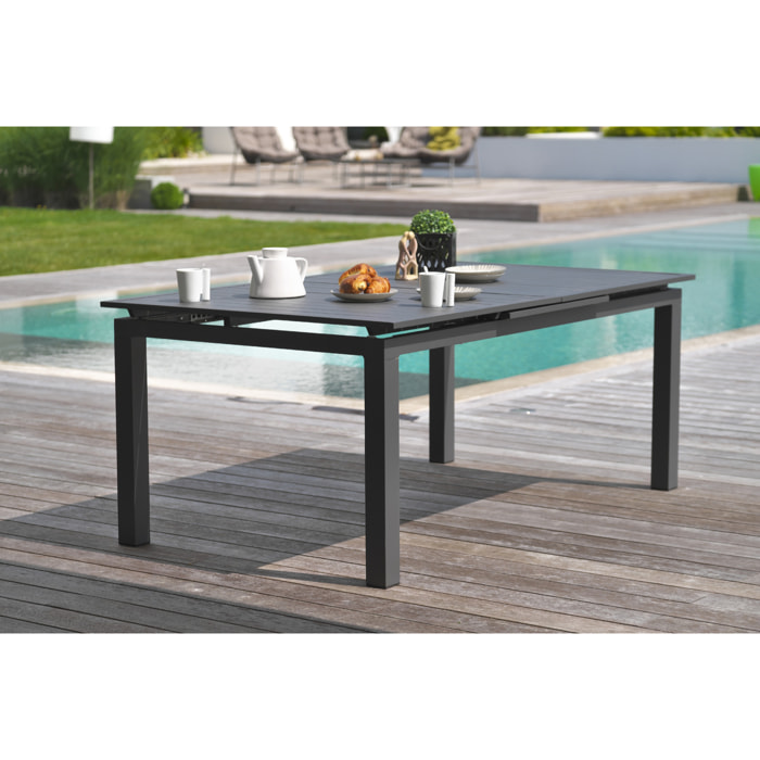 ALU-MIAMI - Table de jardin 10 places en aluminium