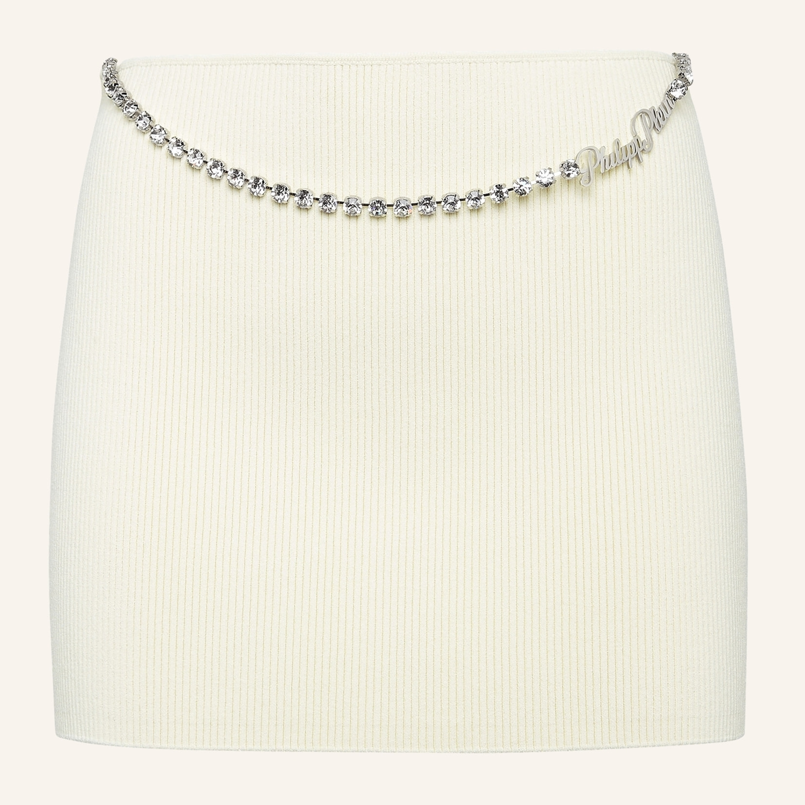 PHILIPP PLEIN Falda corta de punto SIGNATURE