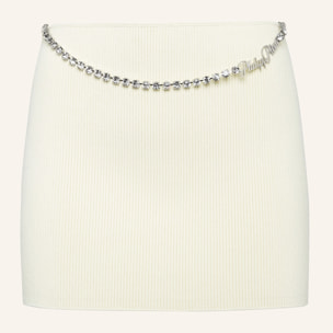 PHILIPP PLEIN Falda corta de punto SIGNATURE