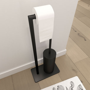 Brosse WC noir mat avec socle - BRUSHY WC