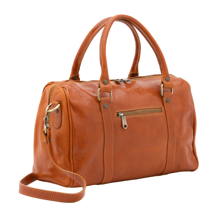 Borsa a bauletto  da donna In Vera pelle Made in Italy 37x22x16 cm