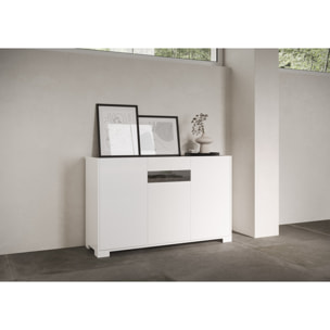 Madia 3 ante 130x40x81 cm Riflesso bianco lucido