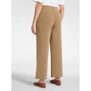 Elena Mirò - Pantaloni palazzo in scuba - Marrone