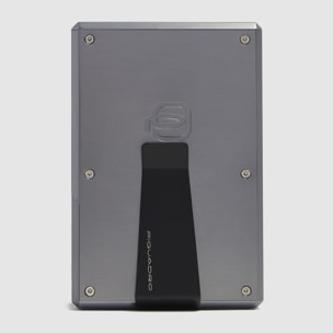 Piquadro Portacarte di credito MagSafe® in alluminio pelle