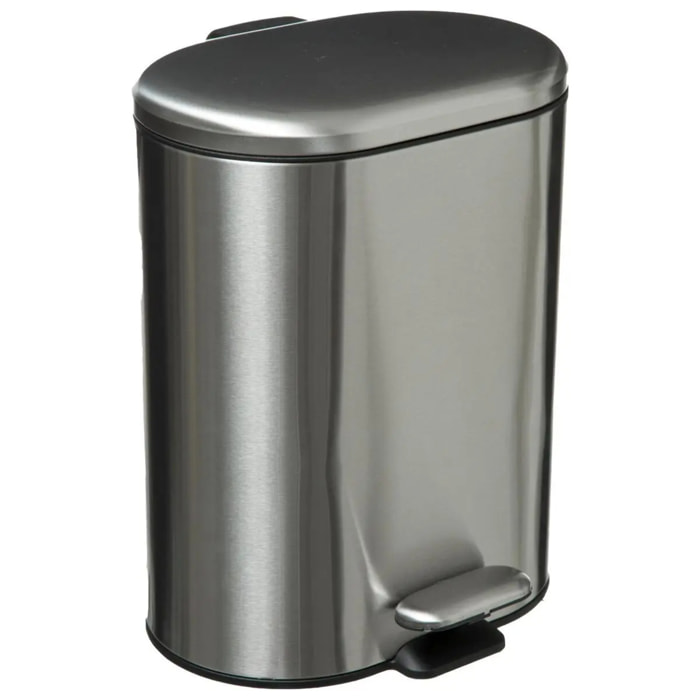 Poubelle soft close métal 6L "Siliflex" inox