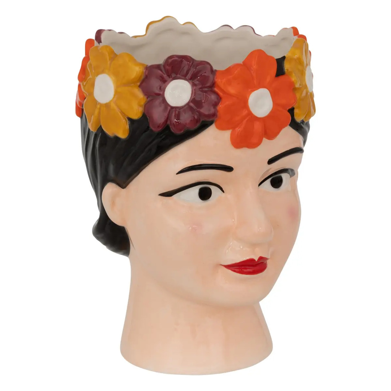 Vase tête de femme "Yuca" céramique H18,2cm