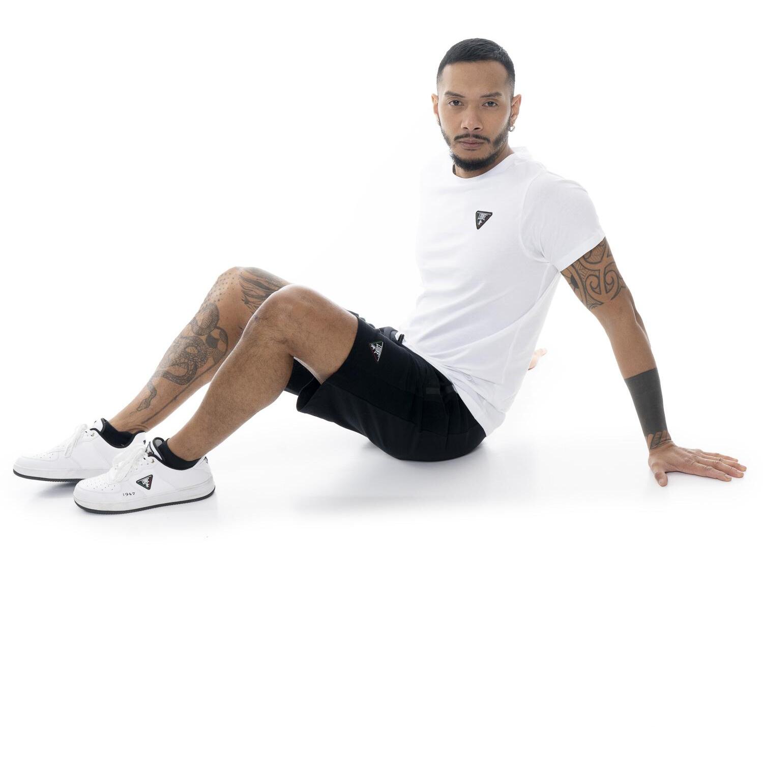 Pantaloncini da uomo in cotone non garzato Leone Patch