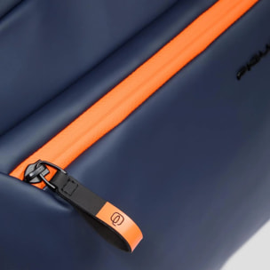 Piquadro Pochette porta iPad® in tessuto gommato resistente all'acqua con tasca per AirPods®