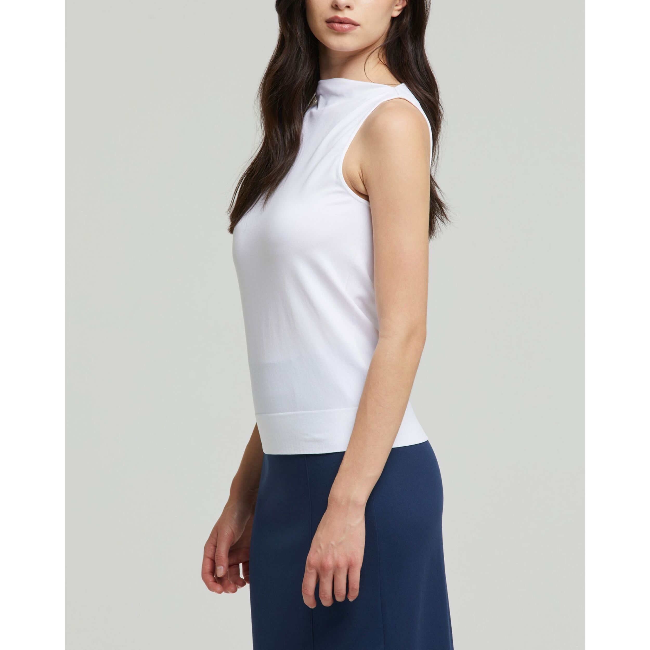 Smanicato scollo barchetta seamless