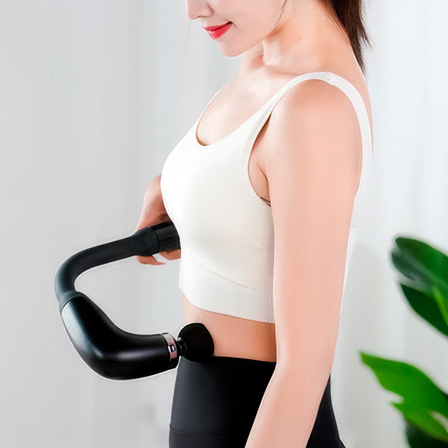 Pistola de masaje fascia MD-KK-26 con 9 programas y 9 velocidades, batería de 1600 mAh. Incluye 4 cabezales intercambiables.
