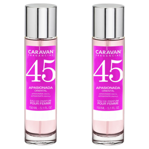 Caravan fragancias set de 2 frascos perfume de mujer nº45, de 150 ml