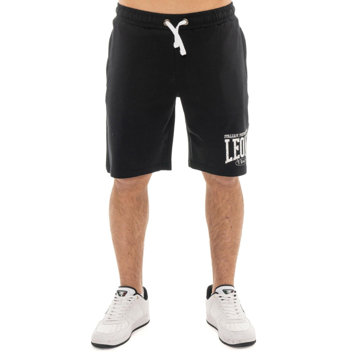 Pantalón corto de hombre Leone Boxing Legend de algodón sin cepillar
