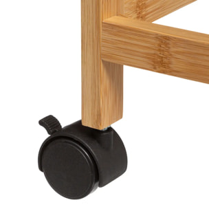 Desserte étroite 3 niveaux "Black bambou"
