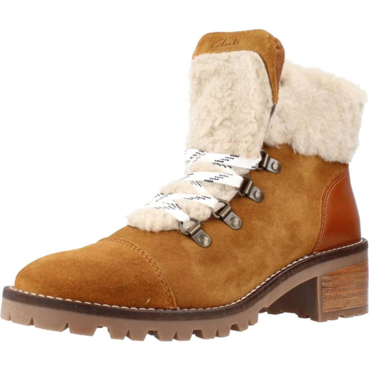 Botines Mujer de la marca CLARKS  modelo ROSELEIGH SKY MARRON