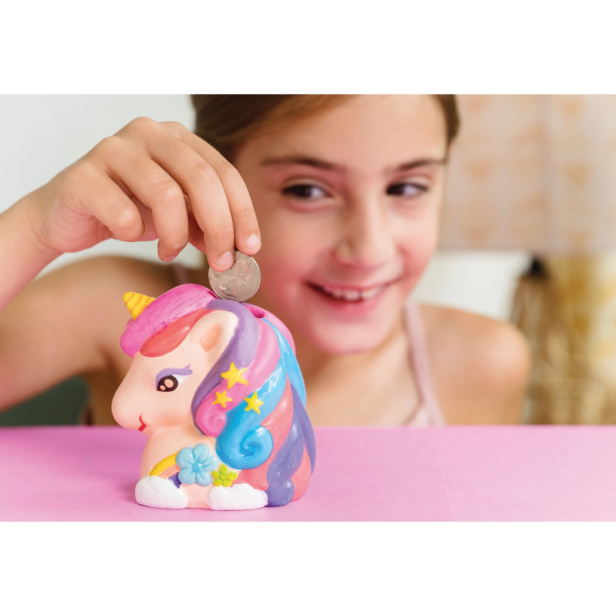 Dipingi il tuo Salvadanaio Unicorno Glitter