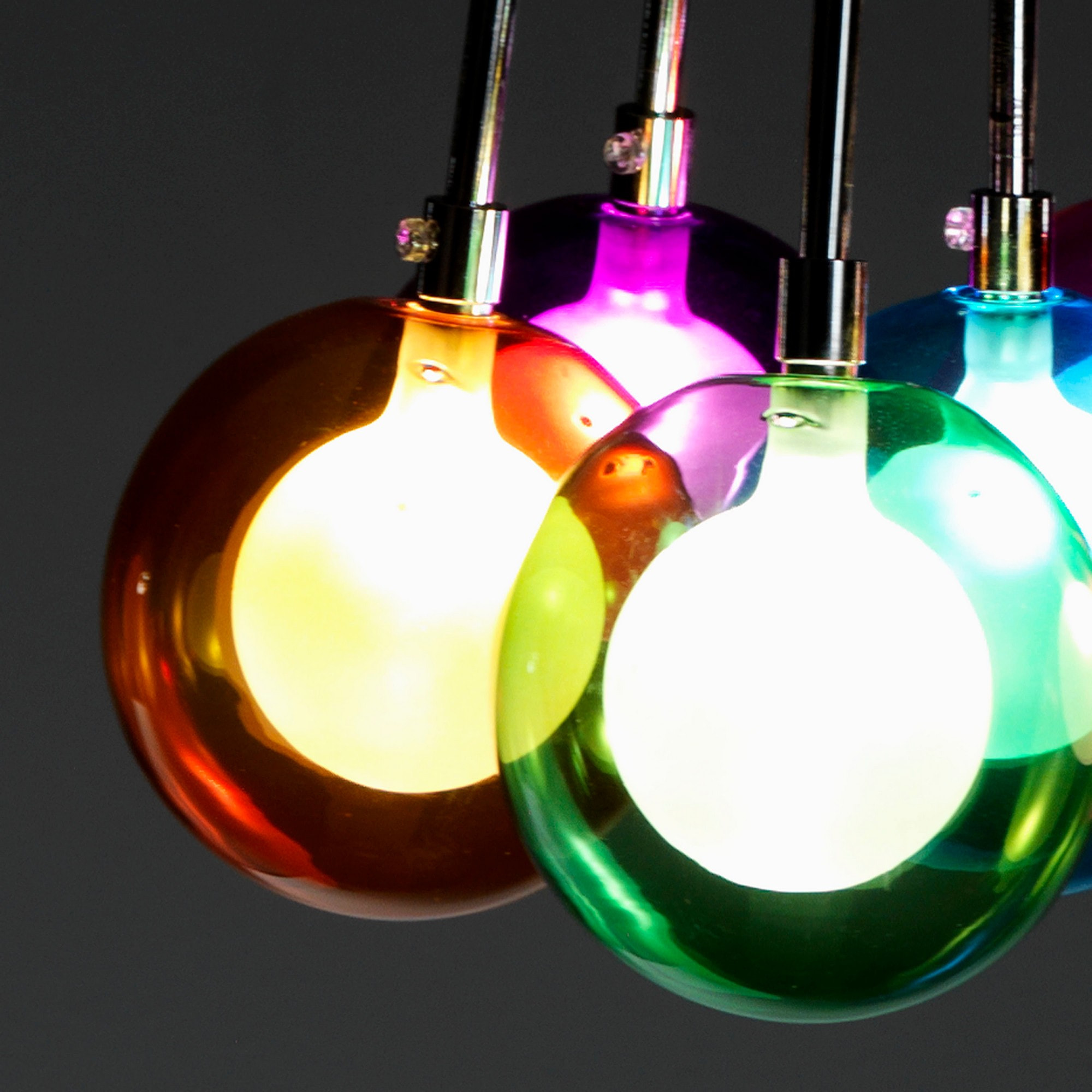 Tomasucci Lustre 7 lumières SPHÈRES COULEURS Multicolore