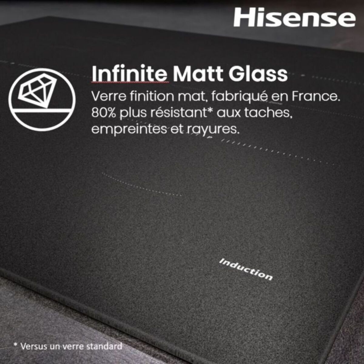 Plaque induction HISENSE HI63218SR InfiniteMattGlass