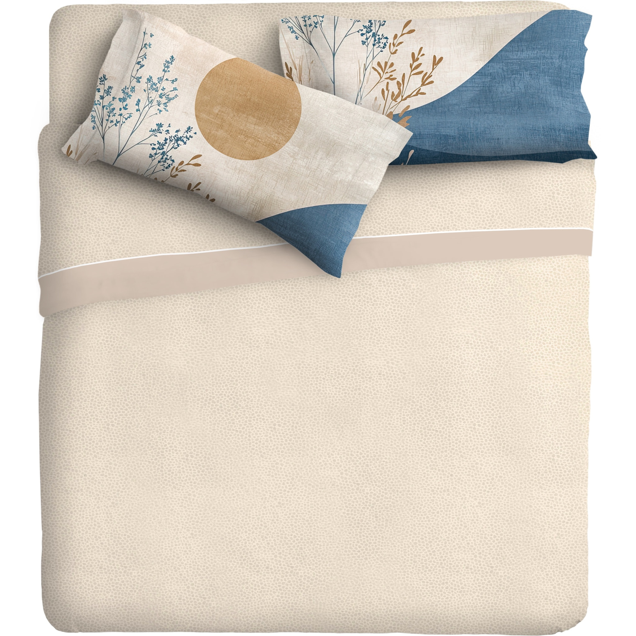 Completo letto fotografico Fine-Art IPERSAN Puro Cotone Onda