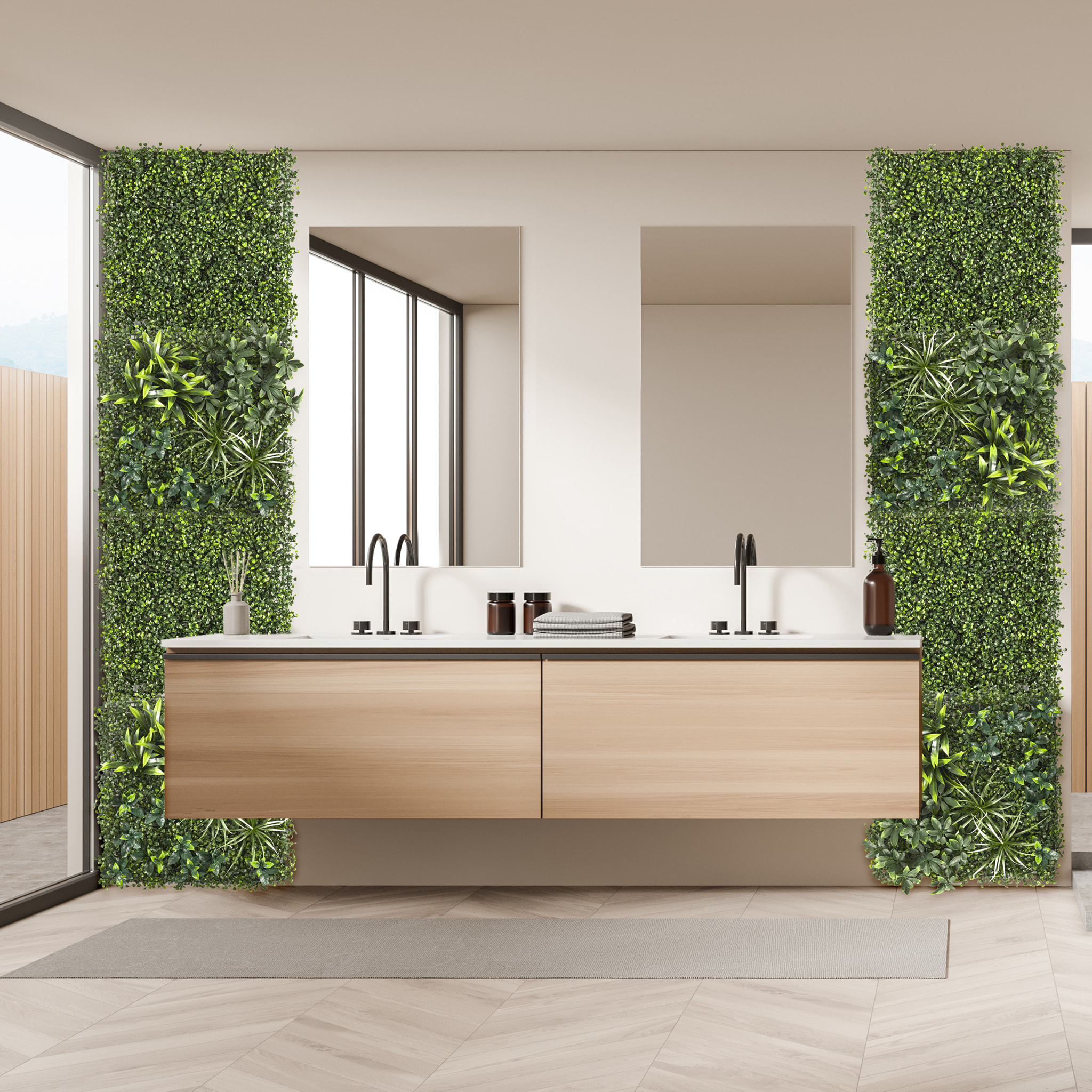 Mur Vegetal Artificiel Feuillage